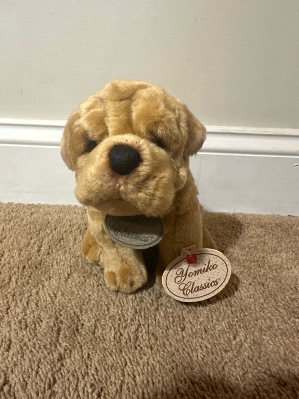 Russ Yomiko Classics Sharpei Plush Dog Stuffed Animal Toy Wrinkles Soft New Tags